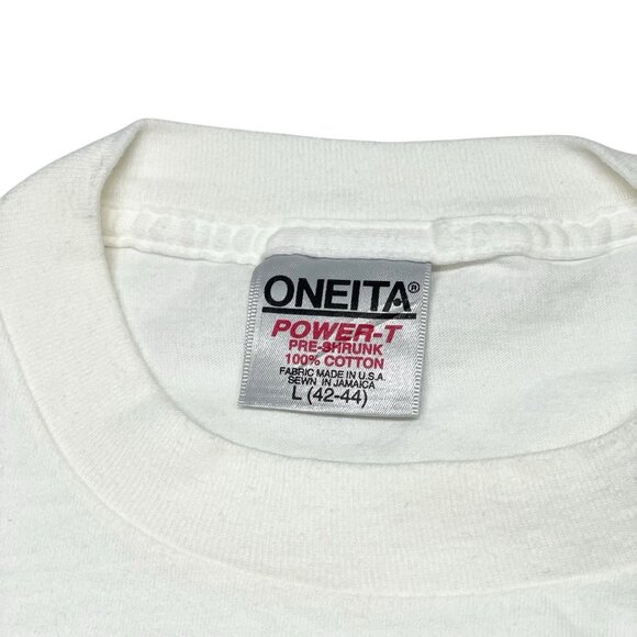 VTG Union Pacific System Hi Tech Railroad T Shirt Oneita Single Stitch Size L - Picture 4 of 7